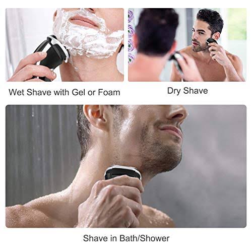 MAX-T Electric Shaver, 3D Rechargeable Men's Electric Razors Wet & Dry Cordless