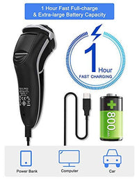 Thumbnail for MAX-T Electric Shaver, 3D Rechargeable Men's Electric Razors Wet & Dry Cordless