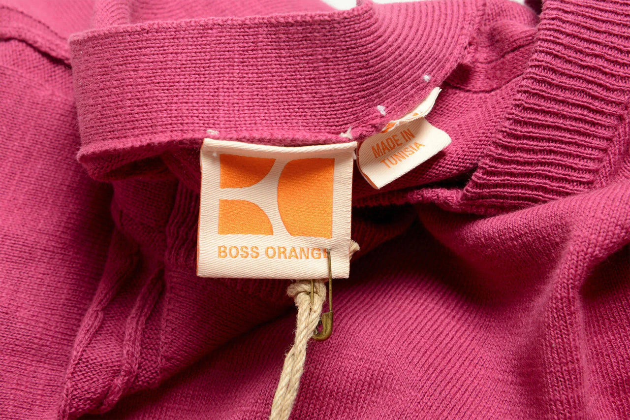 Hugo Boss Men's Kamis Purplish Pink V-Neck Pullover Sweater US L It 52