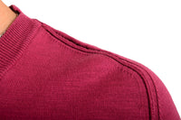 Thumbnail for Hugo Boss Men's Kamis Purplish Pink V-Neck Pullover Sweater US L It 52