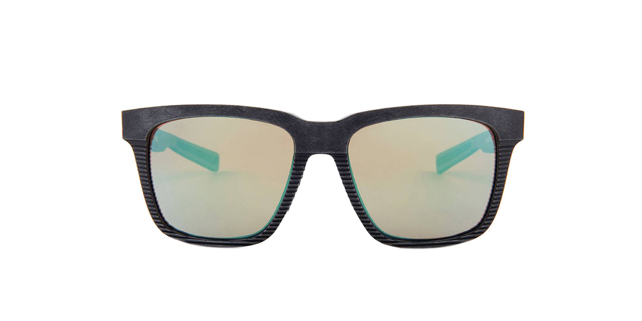 Costa Pescador 580G Polarized Sunglasses in Net Gray / Blue Rubber / Blue Mirror