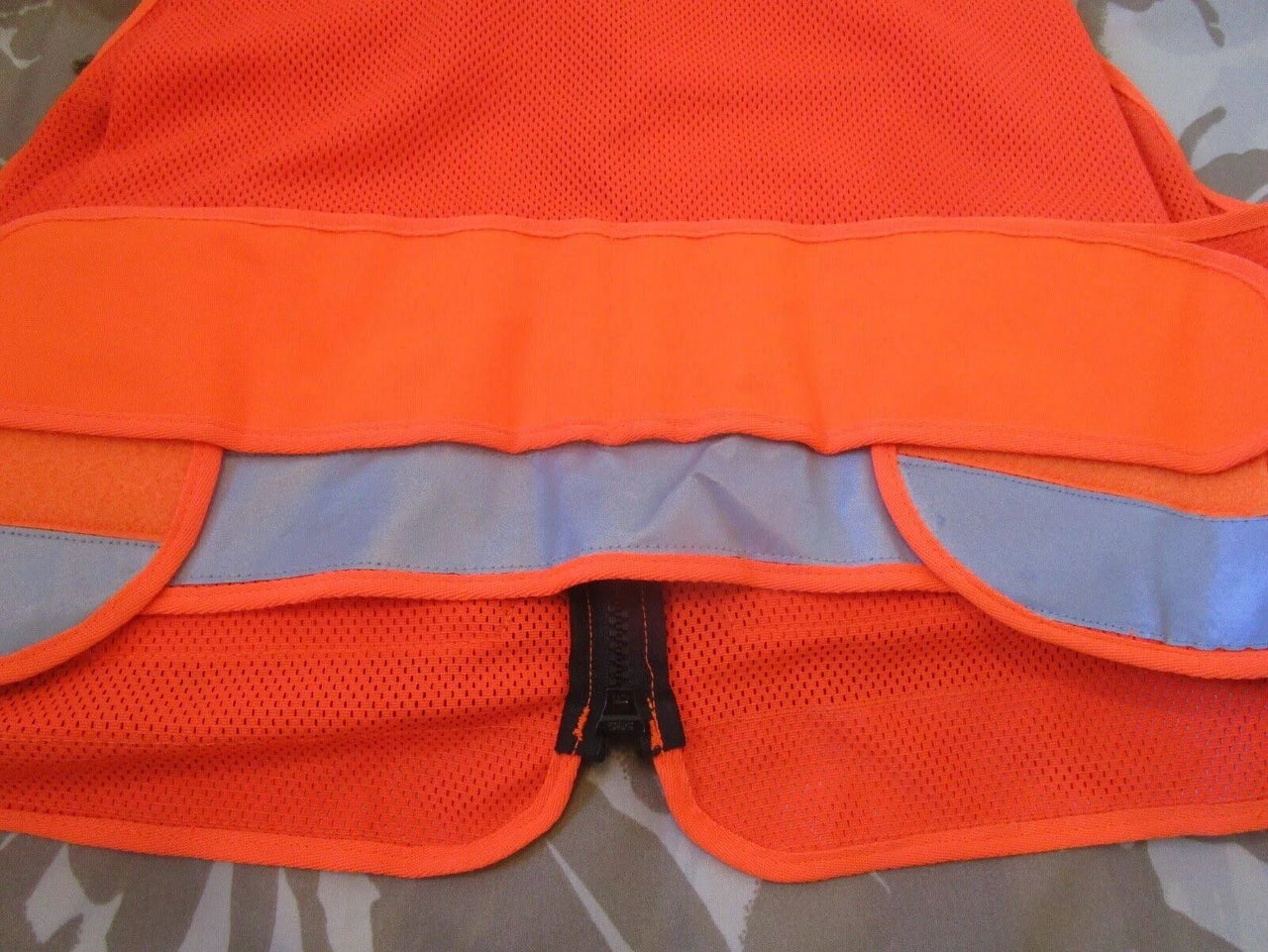 Protec Hi Viz Utility Orange Vest Police Security Search & Rescue
