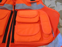 Thumbnail for Protec Hi Viz Utility Orange Vest Police Security Search & Rescue