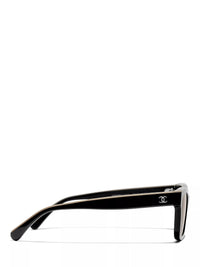 Thumbnail for Chanel Square Sunglasses CH5417 Black/Beige