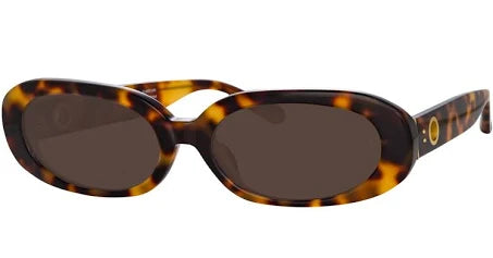 LINDA FARROW | Cara Sunglasses Tortoiseshell | Sunglasses