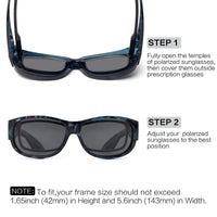 Thumbnail for Face Shadow Polarized Sunglasses Fit Over Glasses For Women Oversized Sunglasses ...
