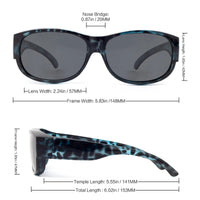 Thumbnail for Face Shadow Polarized Sunglasses Fit Over Glasses For Women Oversized Sunglasses ...