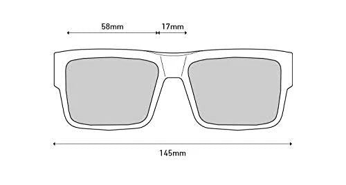 Spy Optic Cyrus, Square Sunglasses, Color and Contrast Enhancing Lenses, Matte ...
