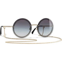 Thumbnail for CHANEL 4245 Sun Glasses 135 58 18 C395/S6 Golden frame Grey gradient lenses Metal