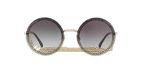 Thumbnail for CHANEL 4245 Sun Glasses 135 58 18 C395/S6 Golden frame Grey gradient lenses Metal