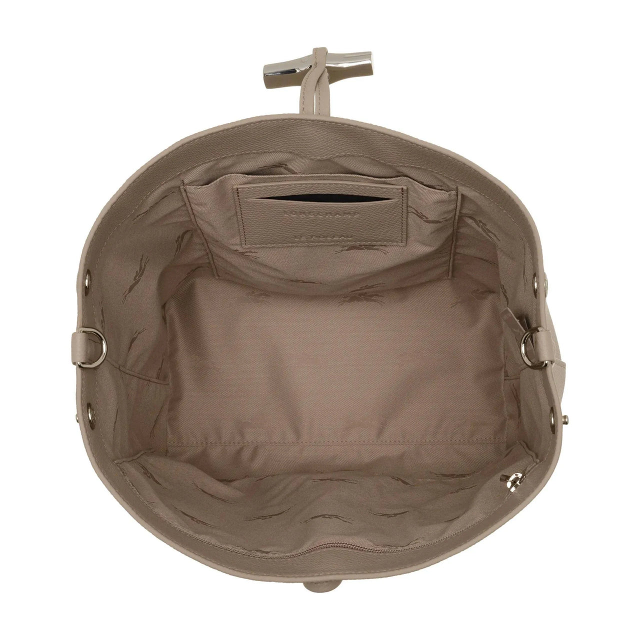 Longchamp Le Roseau M Grained Leather Shoulder Bag