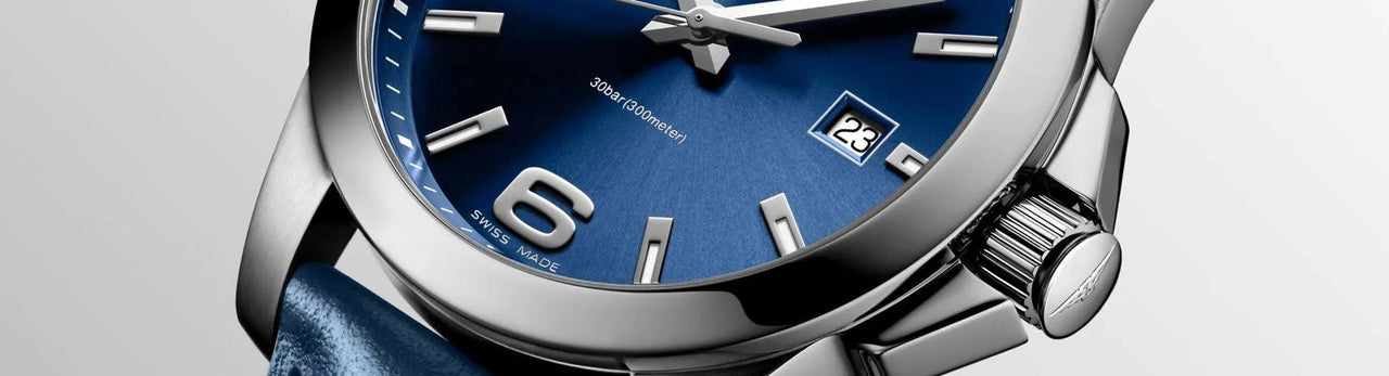 Longines Watch Conquest Mens - Blue