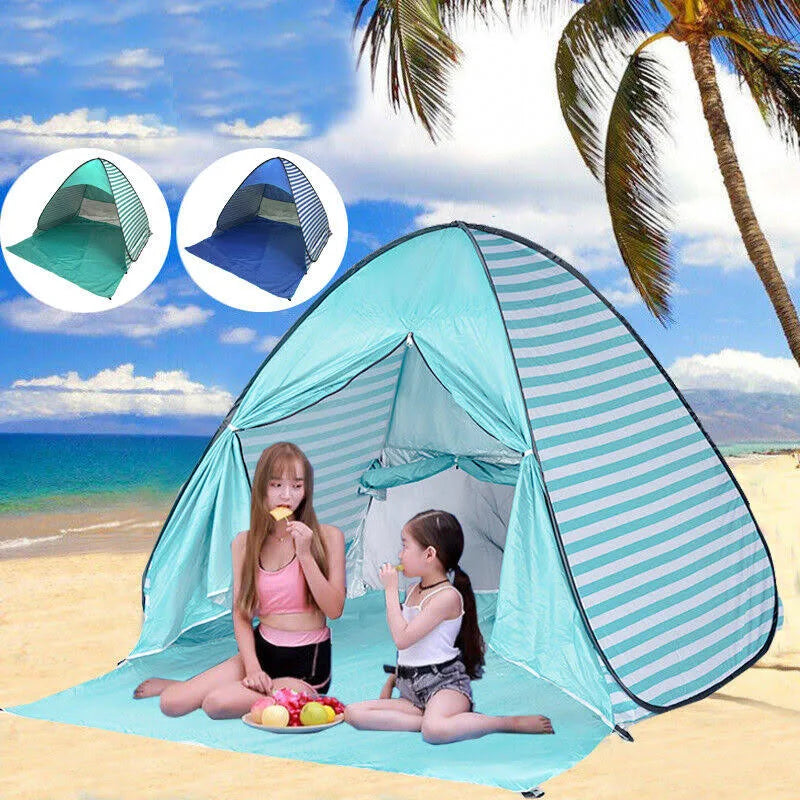 Beach Tent Shelter 2-3 Persons Outdoor Instant Pop Up Camping Sun