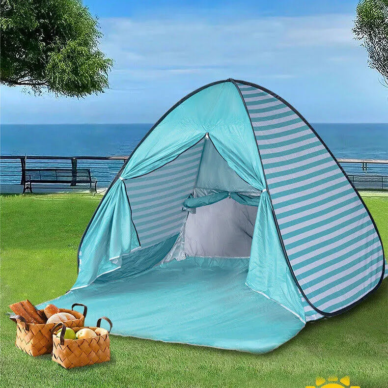 Beach Tent Shelter 2-3 Persons Outdoor Instant Pop Up Camping Sun