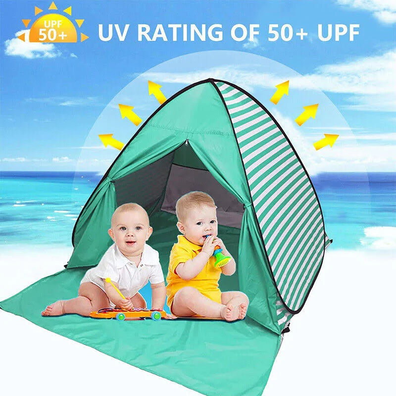 Beach Tent Shelter 2-3 Persons Outdoor Instant Pop Up Camping Sun