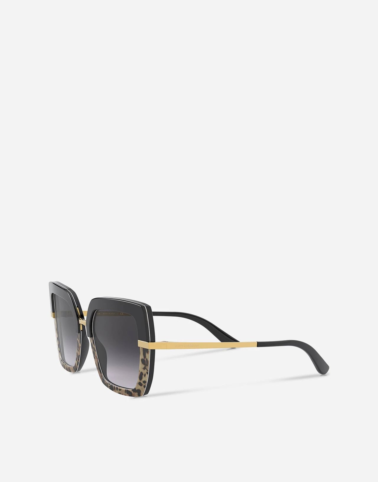Dolce & Gabbana Half Print Sunglasses - Black