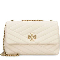 Thumbnail for Tory Burch Women's Small Kira Chevron Convertible Shoulder Bag in New Cream, One Size