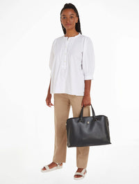 Thumbnail for Tommy Hilfiger Women's TH Modern Tote Black