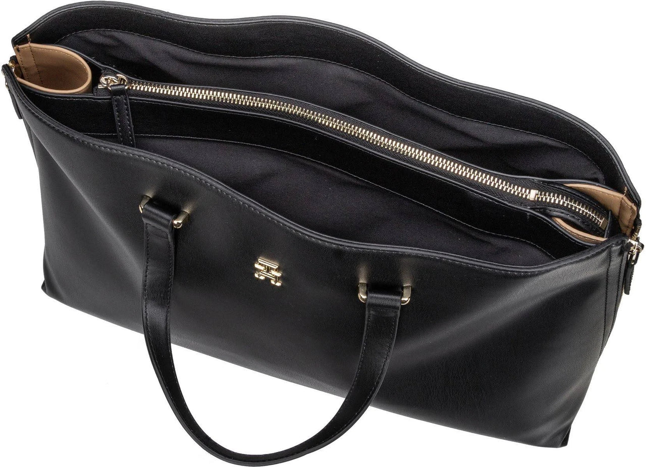Tommy Hilfiger Women's TH Modern Tote Black