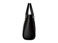 Thumbnail for Anne Klein Lion Logo V-Satchel Handbags Natural Black : One Size