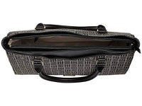 Thumbnail for Anne Klein Lion Logo V-Satchel Handbags Natural Black : One Size