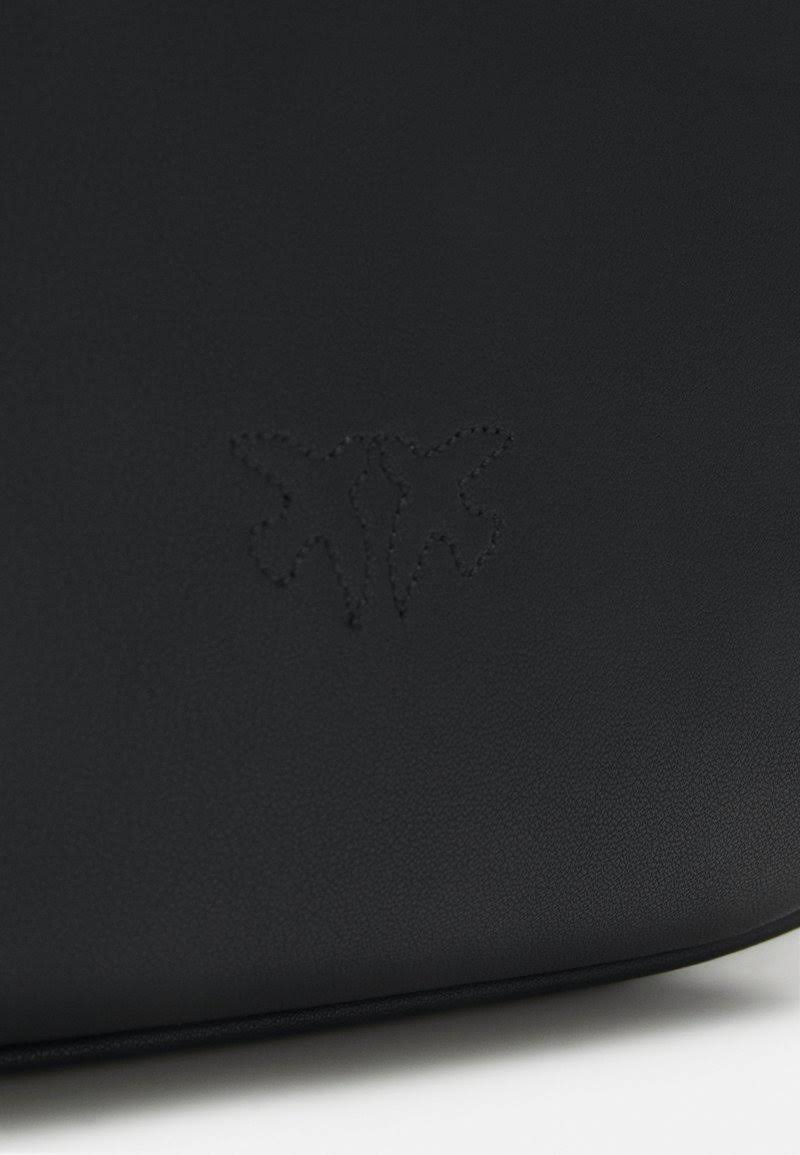 Bag Pinko Mini Love Bag Half Moon Simply in black leather