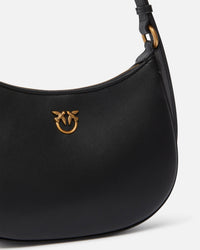 Thumbnail for Bag Pinko Mini Love Bag Half Moon Simply in black leather