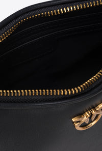 Thumbnail for Bag Pinko Mini Love Bag Half Moon Simply in black leather