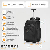 Thumbnail for Everki Atlas Backpack with Wheels Black