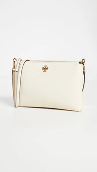 Thumbnail for Tory Burch Kira Pebbled Wallet Crossbody - New Cream