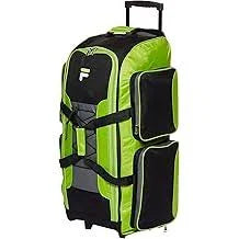 Fila 32" Lightweight Rolling Duffel, NEON Lime, One Size