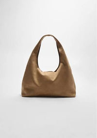 Thumbnail for Stradivarius Faux Suede Shoulder Bag Beige OS Female