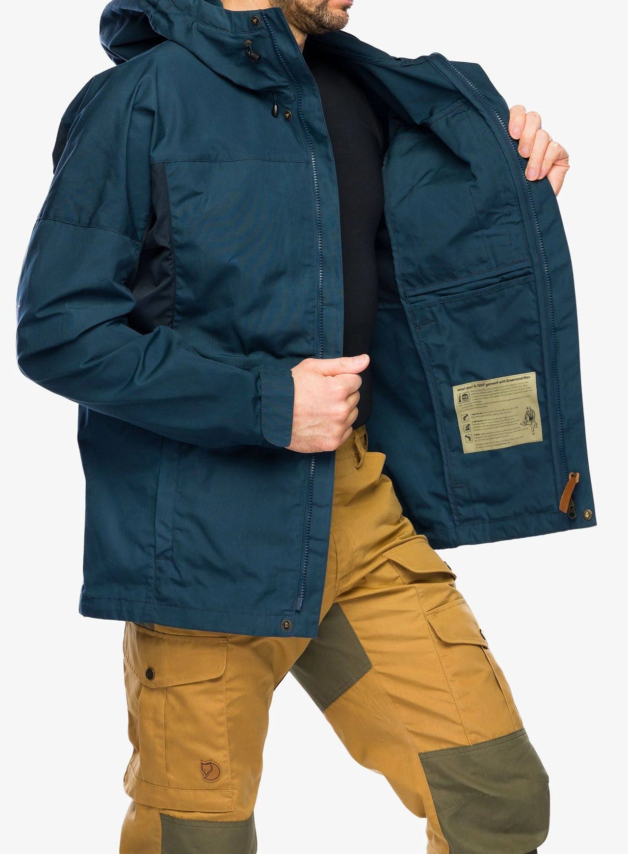 Fjallraven Men's Kaipak Jacket Mountain Blue-Dark Navy