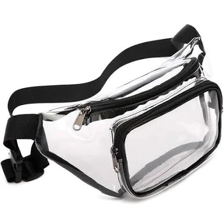 Clear Fanny Pack Waterproof Cute Waist Bag Stadium Approved Clear Purse ...