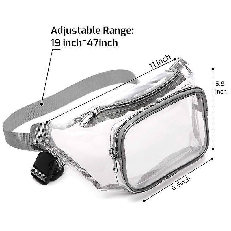 Clear Fanny Pack Waterproof Cute Waist Bag Stadium Approved Clear Purse ...