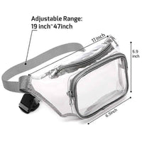 Thumbnail for Clear Fanny Pack Waterproof Cute Waist Bag Stadium Approved Clear Purse ...