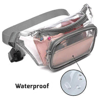 Thumbnail for Clear Fanny Pack Waterproof Cute Waist Bag Stadium Approved Clear Purse ...