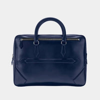 Thumbnail for Montblanc Meisterstück Blue Leather Laptop Briefcase Bag and Document Case