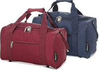 Thumbnail for 5 Cities (40x20x25cm) Hand Luggage Holdall Flight Bag (x2 Set) - Black