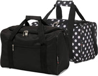 Thumbnail for 5 Cities (40x20x25cm) Hand Luggage Holdall Flight Bag (x2 Set) - Black