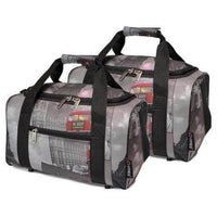 Thumbnail for 5 Cities (40x20x25cm) Hand Luggage Holdall Flight Bag (x2 Set) - Black