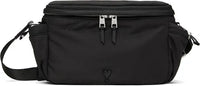 Thumbnail for Ami Paris Black Ami De Coeur Messenger Bag