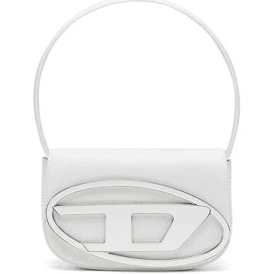 Diesel 1DR Leather Shoulder Bag White