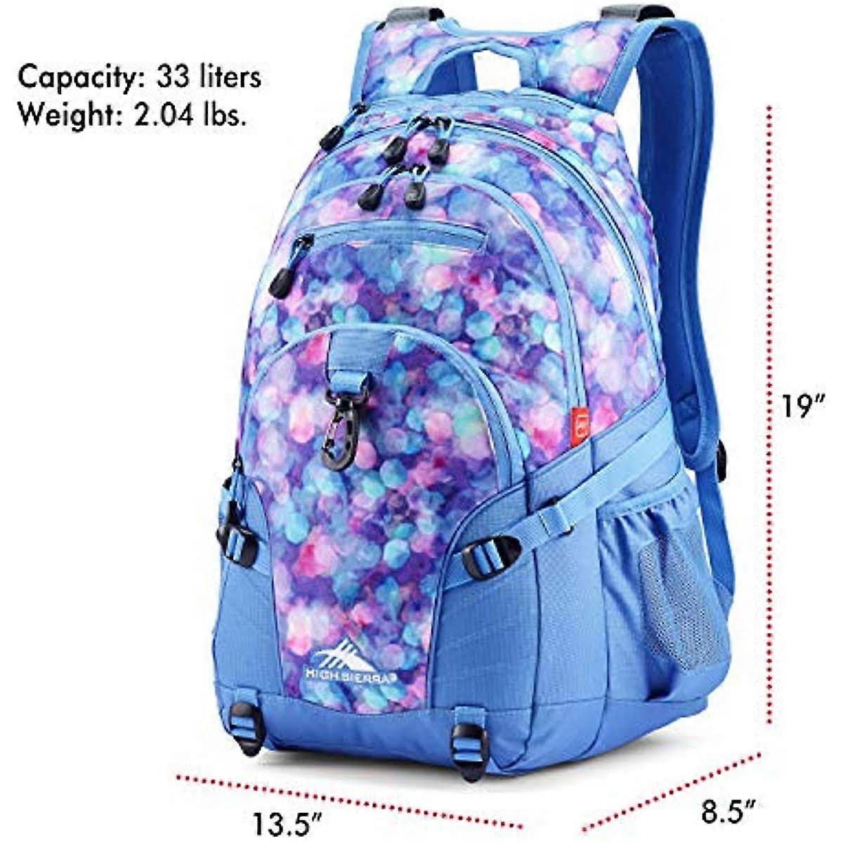 High Sierra Loop-Backpack School Travel or Work Bookbag with tablet-sleeve Shine ...