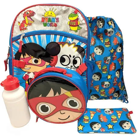 Ryans World 16" Backpack 5pc Set