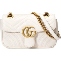 Thumbnail for Gucci Women's Mini Gg Marmont Matelasse Shoulder Bag - Mystic White