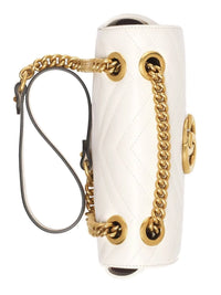 Thumbnail for Gucci Women's Mini Gg Marmont Matelasse Shoulder Bag - Mystic White