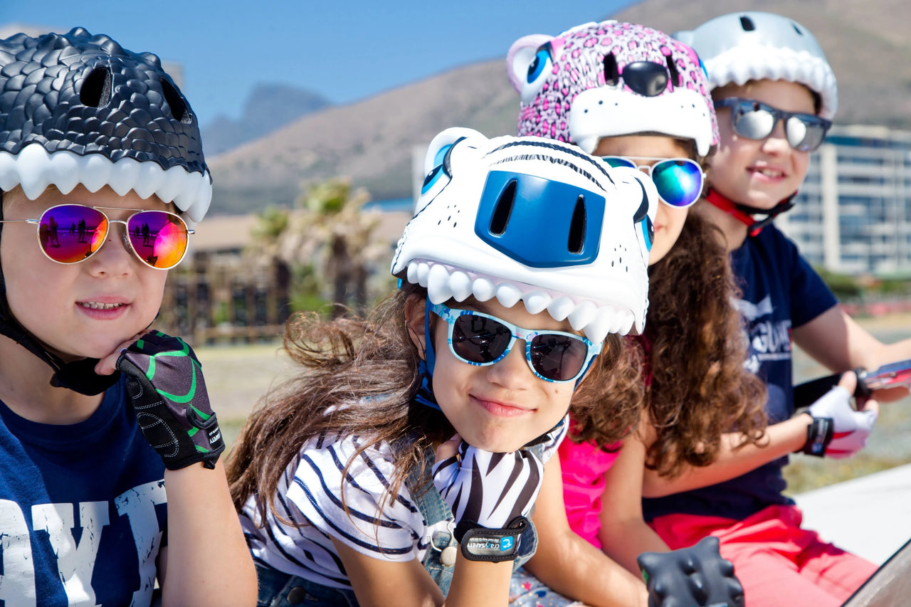 Crazy Safety Shark Bicycle Helmet - Grey
