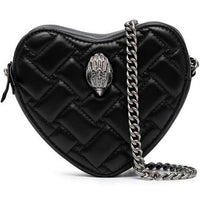 Thumbnail for Kurt Geiger London Kensington Heart-Shaped Crossbody Bag - Black