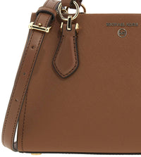 Thumbnail for Michael Kors Marilyn Small Saffiano Leather Crossbody Bag - Luggage